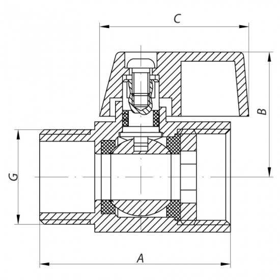Кран "міні" 1/2" ГШМ Koer KR.401 (KR0156)