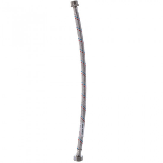 Гнучкий шланг для підключення води гайка 1/2'' - Штуцер 1/2'' (40 см) Zerix (ZX1561)