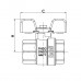 Кран кульовий Roho R100-050 - 1/2" (RO0077)