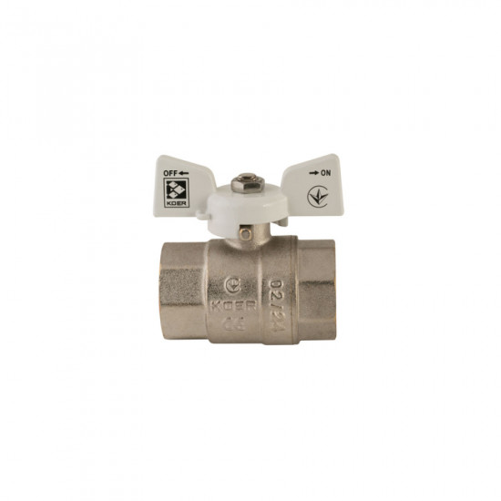 Кран кульовий Koer 1" ГГМ (KR.217.W) білий (KR0180)