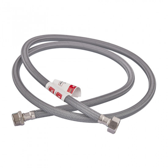 Гнучке підведення Zerix ZHN-02-FM1/2"-120 (нейлонове обплетення, гайки нерж) (ZX5152)