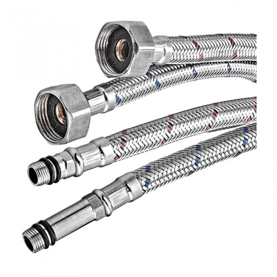 Гибкое подводка Champion FH-01-F1/2"xM10-80 нержавейка (пара) (AC0670)