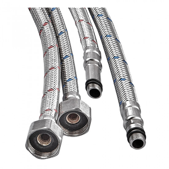 Гибкая подводка Champion FH-01-F1/2"xM10-60 нержавейка (пара) (AC0669)