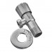 Кран для подключения сантехприборов Zerix VAL-04-1/2x1/2 из нерж. стали SUS304 (ZX4800)