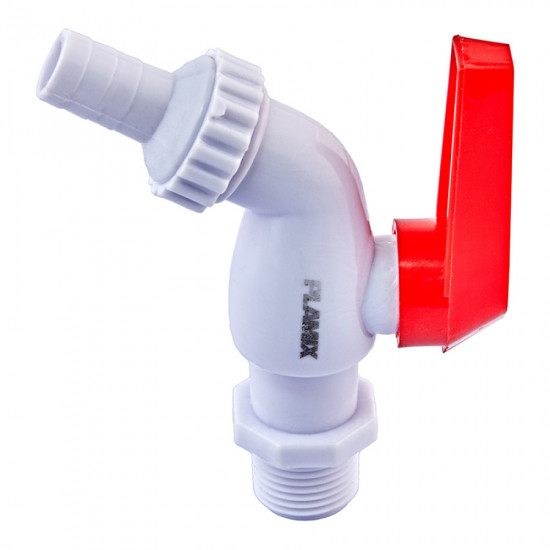 Кран пивной PVC (White+red) Plamix PVI-1/2" (PM0631)