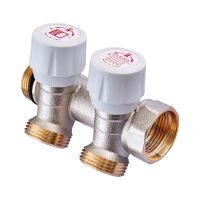 Коллектор с регулирующими вентилями на 2 выхода Roho R809-02 - 3/4"x3/4" EK (RO0249)