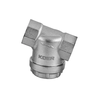 Фільтр грубої очистки Koer KR.F03-1.N - 1" універсальний нікельований (KR5473)
