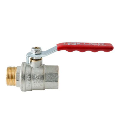 Кран кульовий ГШВ Koer Extreme KE.215-20 - 3/4" FM ручка "важіль" червона (KR5751)