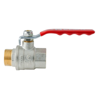 Кран шаровый ГШВ Koer Extreme KE.215-25 - 1" FM ручка "рычаг" красная (KR5752)