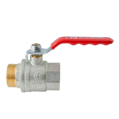 Кран кульовий ГШВ Koer Extreme KE.215-32 - 1 1/4" FM ручка "важіль" червона (KR5753)