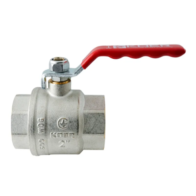 Кран кульовий ГГВ Koer Extreme KE.214-50 - 2" FF ручка "важіль" червона (KR5749)