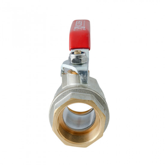 Кран кульовий ГГВ Koer Extreme KE.214-32 - 1 1/4" FF ручка "важіль" червона (KR5747)