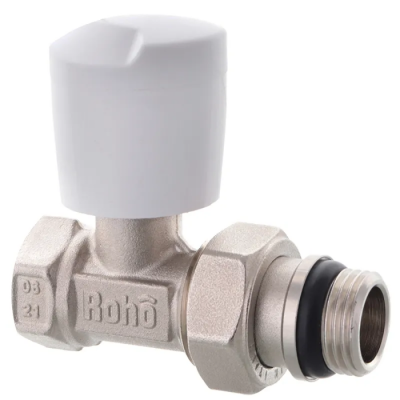 Кран радиаторный Roho R5561-050 - 1/2" прямой (антитечь) (RO0131)