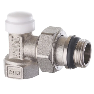 Кран радиаторный Roho R5251-050 - 1/2" угловой (антипротекание) (RO1016)