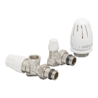 Комплект для подключения радиатора Koer SET-13 - 1/2"x1/2" (осевой) с термоголовкой ВЗ (KR3176)