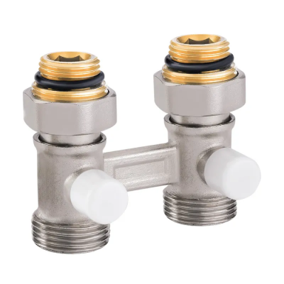 Вузел нижнего подключения радиатора прямой 3/4"x1/2" Koer KR.1133 (комплект) (KR3114)