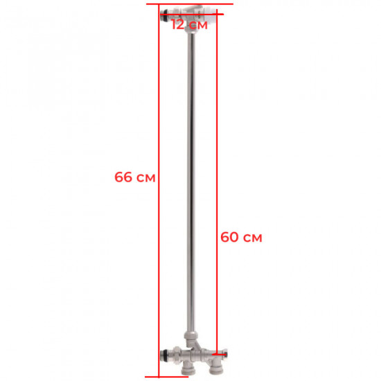 Блок нижнього підключення радіатора з трубкою Koer KR.1135 (KR2896)
