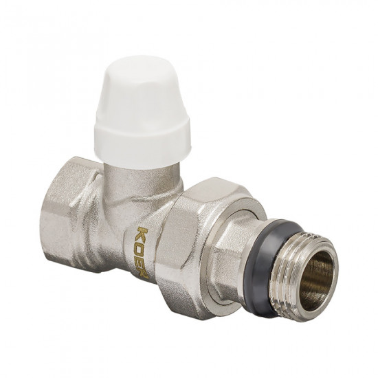 Комплект для подключения радиатора Koer SET-12 - 1/2"x1/2" (прямой) с термоголовкой ВЗ (KR3177)