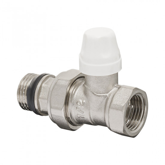 Комплект для подключения радиатора Koer SET-12 - 1/2"x1/2" (прямой) с термоголовкой ВЗ (KR3177)