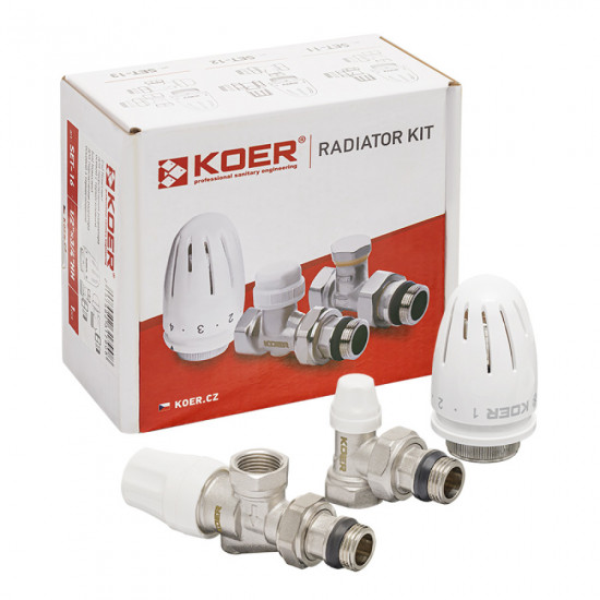 Комплект для подключения радиатора Koer SET-13 - 1/2"x1/2" (осевой) с термоголовкой ВЗ (KR3176) Комплект для подключения радиатора Koer SET-13 - 1/2"x1/2" (осевой) с термоголовкой ВЗ (KR3176)