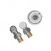 Комплект для подключения радиатора Koer SET-23 - 1/2'' угловой с термоголовкой, кликовое крепление (