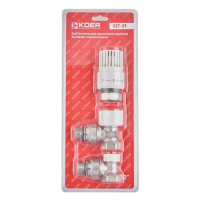 Комплект для підключення радіатора Koer SET-29 - 1/2'' (кутовий) з термоголовкою (KR5716)