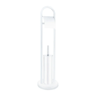 Йоржик для унітазу Zerix Kit ME04 White (ZX4643) Йоржик для унітазу Zerix Kit ME04 White (ZX4643)