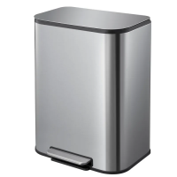 Відро для сміття з плавним закриттям прямокутне Mixxus Cubic-TC0105 SS Color 5л колір наржавійка (M
