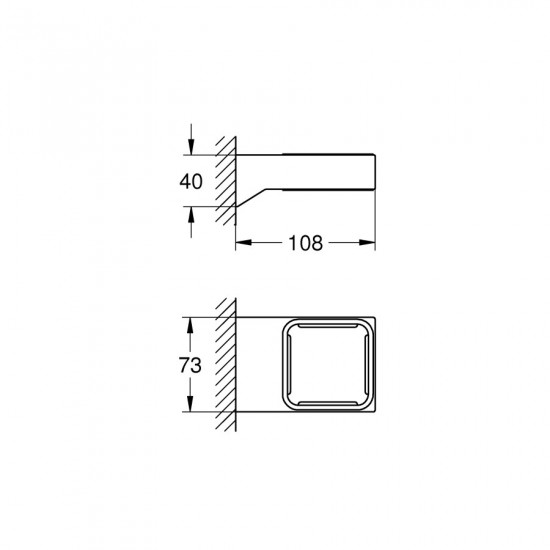 Держатель для аксессуаров Grohe Selection Cube (40865000)