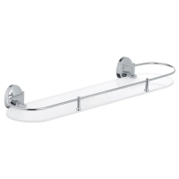 Полка для ванной комнаты стеклянная Zerix LR3307-1 (LL1435)