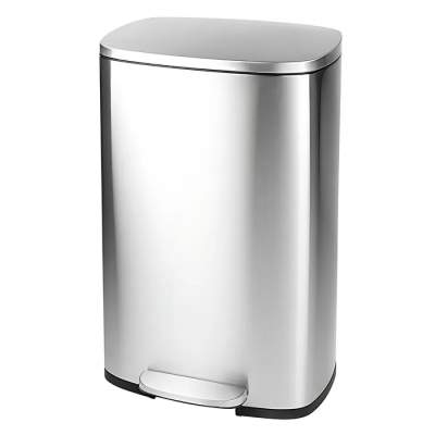 Відро для сміття з плавним закриттям прямокутне Mixxus Bevel-TC0112 SS Color 12л колір наржавійка (