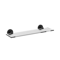 Полка в ванную Zerix DELUX M1307A Black (40 см) (ZX4645)