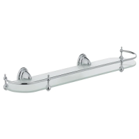Полка для ванной комнаты стеклянная Zerix LR1507 (LL1406)