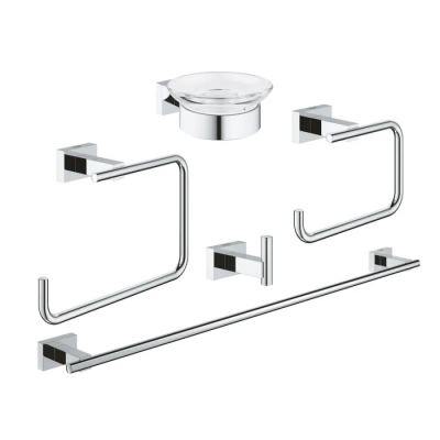 Набір аксесуарів 5 в 1 Grohe Essentials Cube New (40758001)