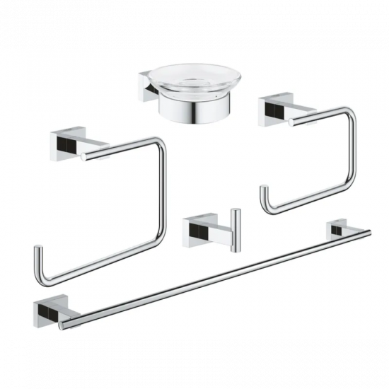 Набір аксесуарів 5 в 1 Grohe Essentials Cube New (40758001)