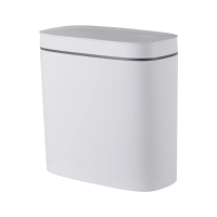 Мусорное ведро сенсорное овальное Mixxus Flat-TC0109 White 9 л цвет белый (MI7074)