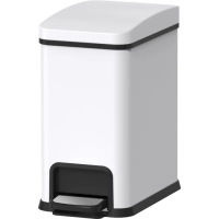 Корзина для мусора с плавным закрытием прямоугольная Koer TC-010108-08 8 л цвет белый (KR5592)