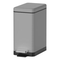 Корзина для мусора с плавным закрытием прямоугольная Koer TC-010210-07 10 л цвет серый (KR5599)