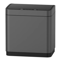 Корзина для мусора сенсорная прямоугольная Koer TC-020312-07 12 л цвет графит (KR5587)