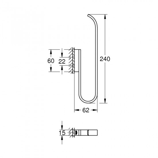Держатель для запасной рулона туалетной бумаги Grohe Selection (41067000)