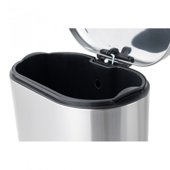 Відро для сміття з плавним закриттям овальне Mixxus Premium Strong-TC0105 SS Color 5л колір наржаві