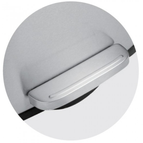 Відро для сміття з плавним закриттям прямокутне Mixxus Bevel-TC0112 SS Color 12л колір наржавійка (