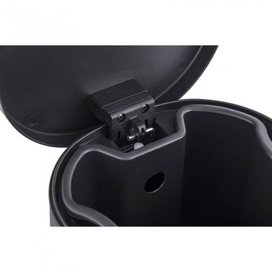 Відро для сміття з плавним закриттям овальне Zerix Prime-TC0105 Black 5л колір чорний (ZX5902)