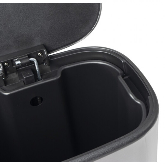 Ведро для мусора с плавным закрытием овальное Mixxus Premium Diverse-TC0105 SS Цвет 5л цвет нержавеющий