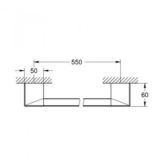 Поручень для ванни/тримач для рушника Grohe Selection Cube (40807000)