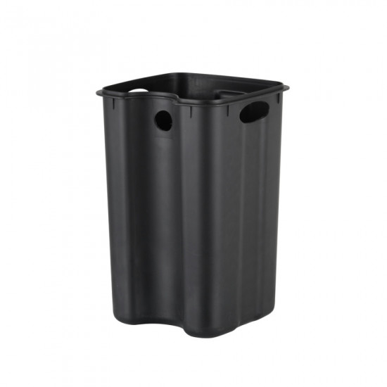 Ведро для мусора с плавным закрытием квадратное Zerix Kubix-TC0108 SS Color 8л цвет нержавейка (ZX5