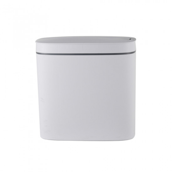 Відро для сміття сенсорне овальне Mixxus Flat-TC0109 White 9 л колір білий (MI7074)