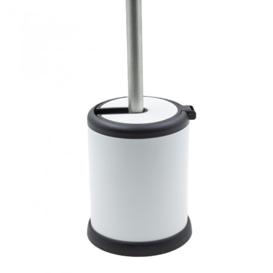 Йоржик для унітазу підлоговий Mixxus Topper-TB0201 White колір білий (MI7094)