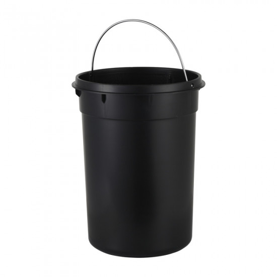 Відро для сміття з плавним закриттям кругле Zerix Solo-TC0205 SS Color 5л колір нержавійка (ZX5888)