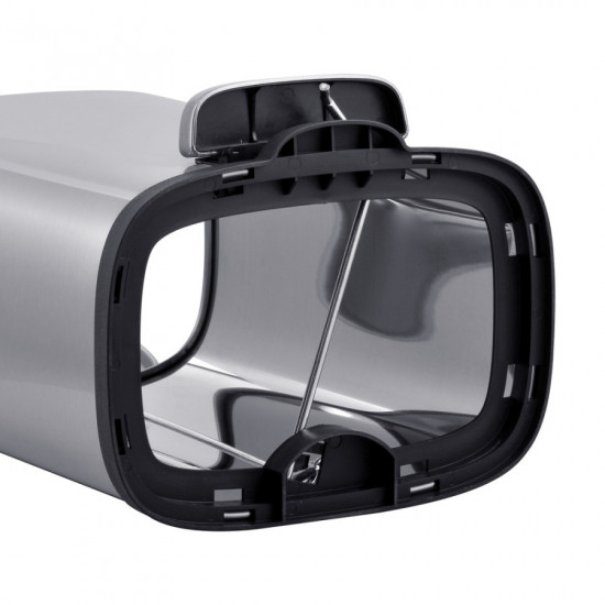 Відро для сміття з плавним закриттям прямокутне Mixxus Premium Style-TC0305 SS Color 5л колір нержа